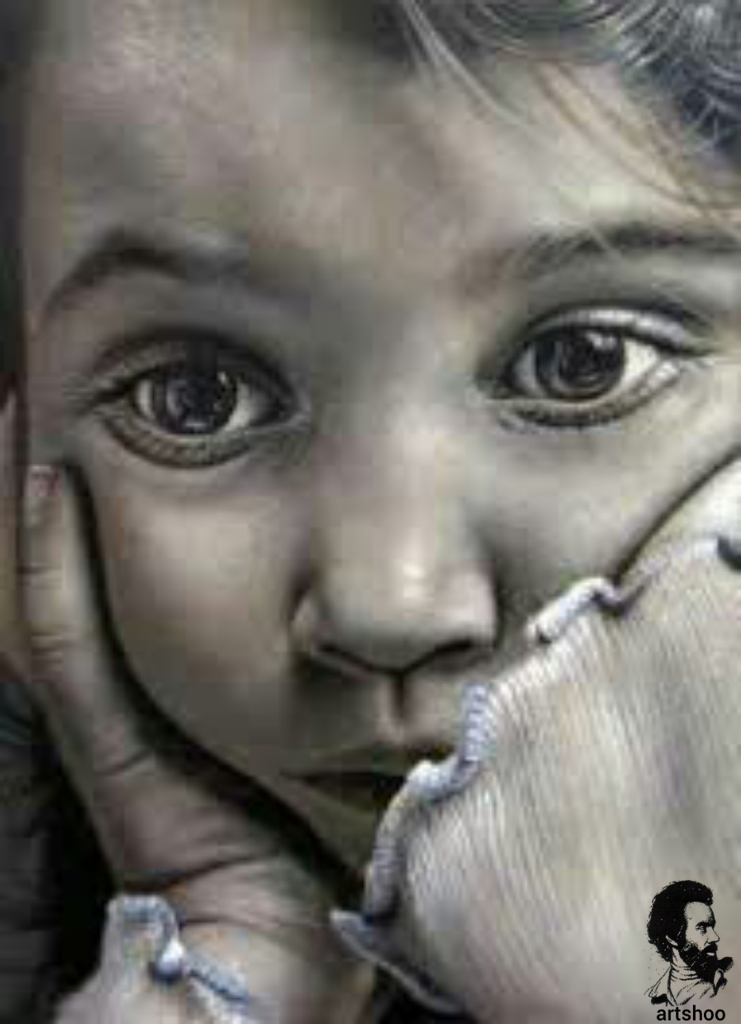 مدل کودک سیاه قلم